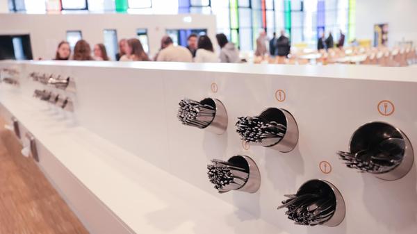 Blick in die „Mensa Philturm“ nach der Wiedereröff