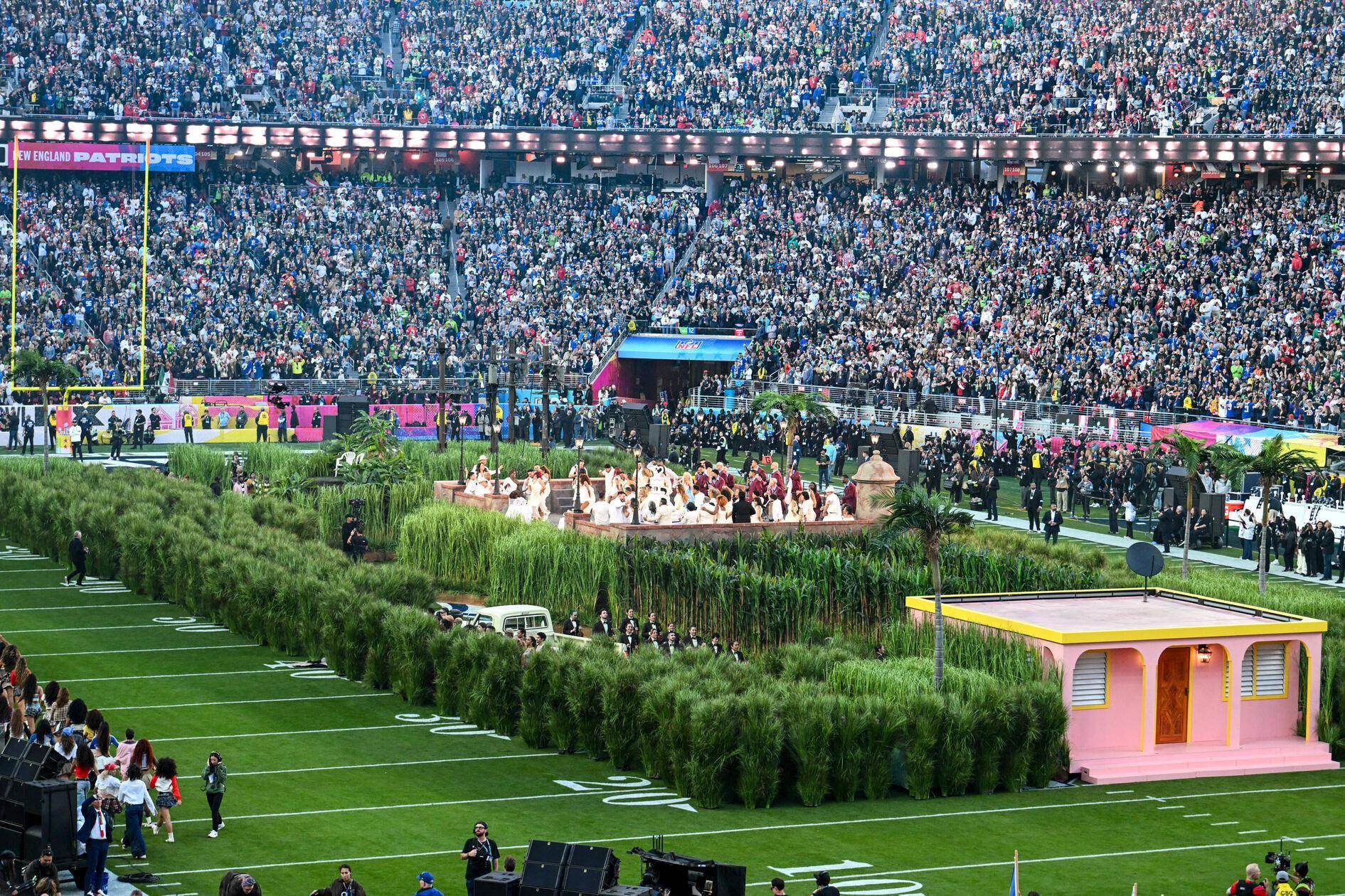 Auf der Bühne wurden Szenen aus dem Alltag Puerto Ricos nachgestellt.