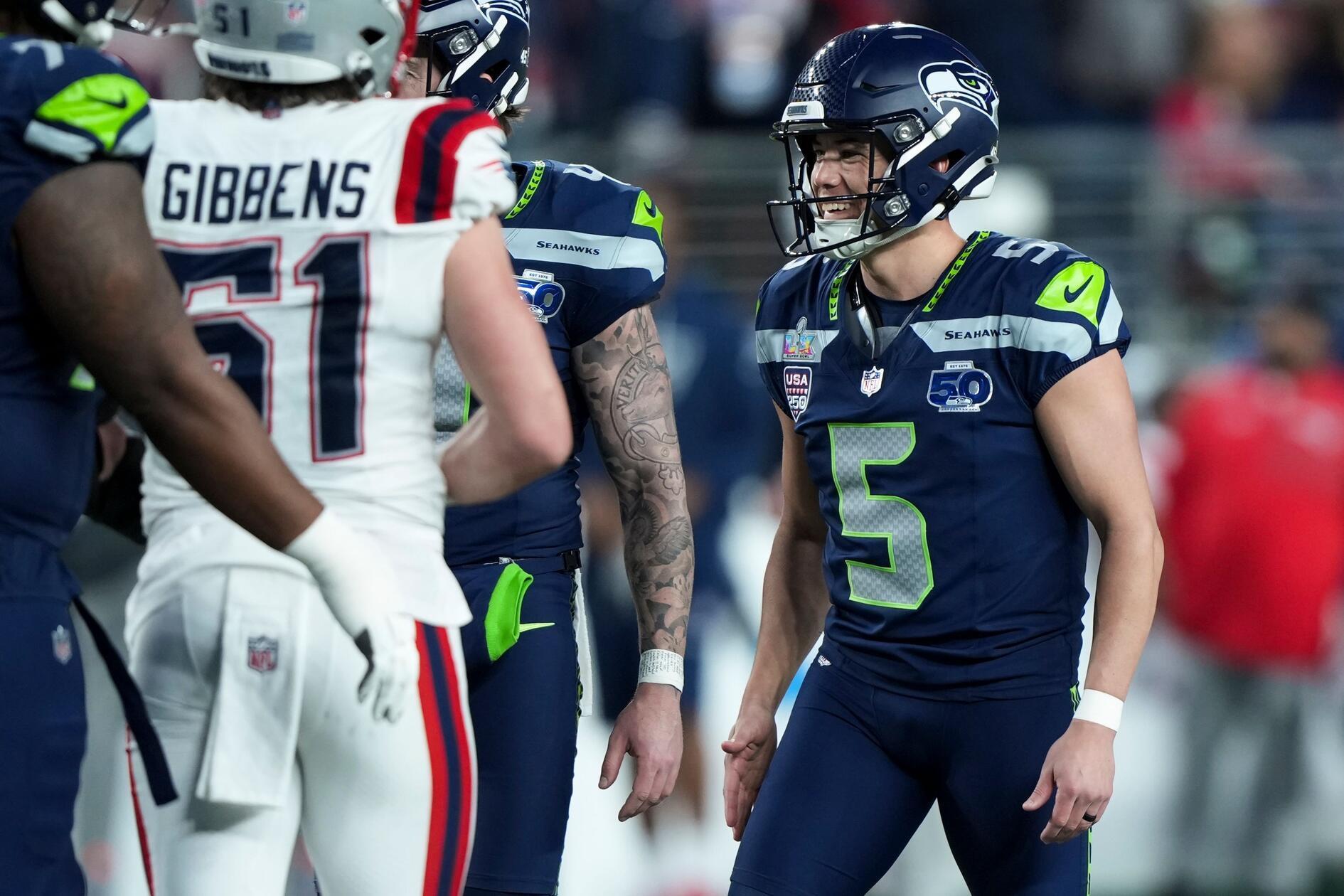 Jason Myers setzte in einem Spiel gleich zwei Rekorde. Seattles Kicker verwandelte fünf Field Goals für 15 Punkte – mehr schaffte noch kein Kicker im Super Bowl. Außerdem schraubte er seine Punktausbeute in dieser Saison auf starke 205 Zähler – auch das ist der Höchstwert, und zwar positionsübergreifend.