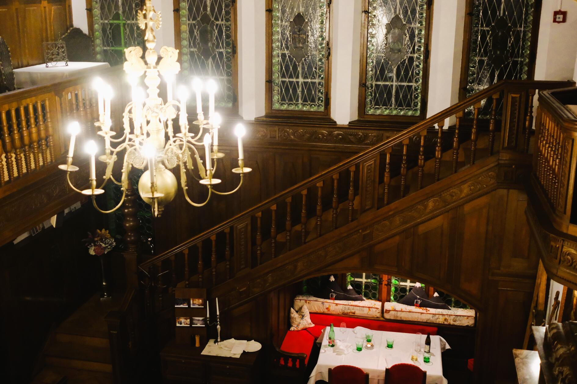 Auch hier kann edel gespeist werden, vom Ambiente ganz zu schweigen.