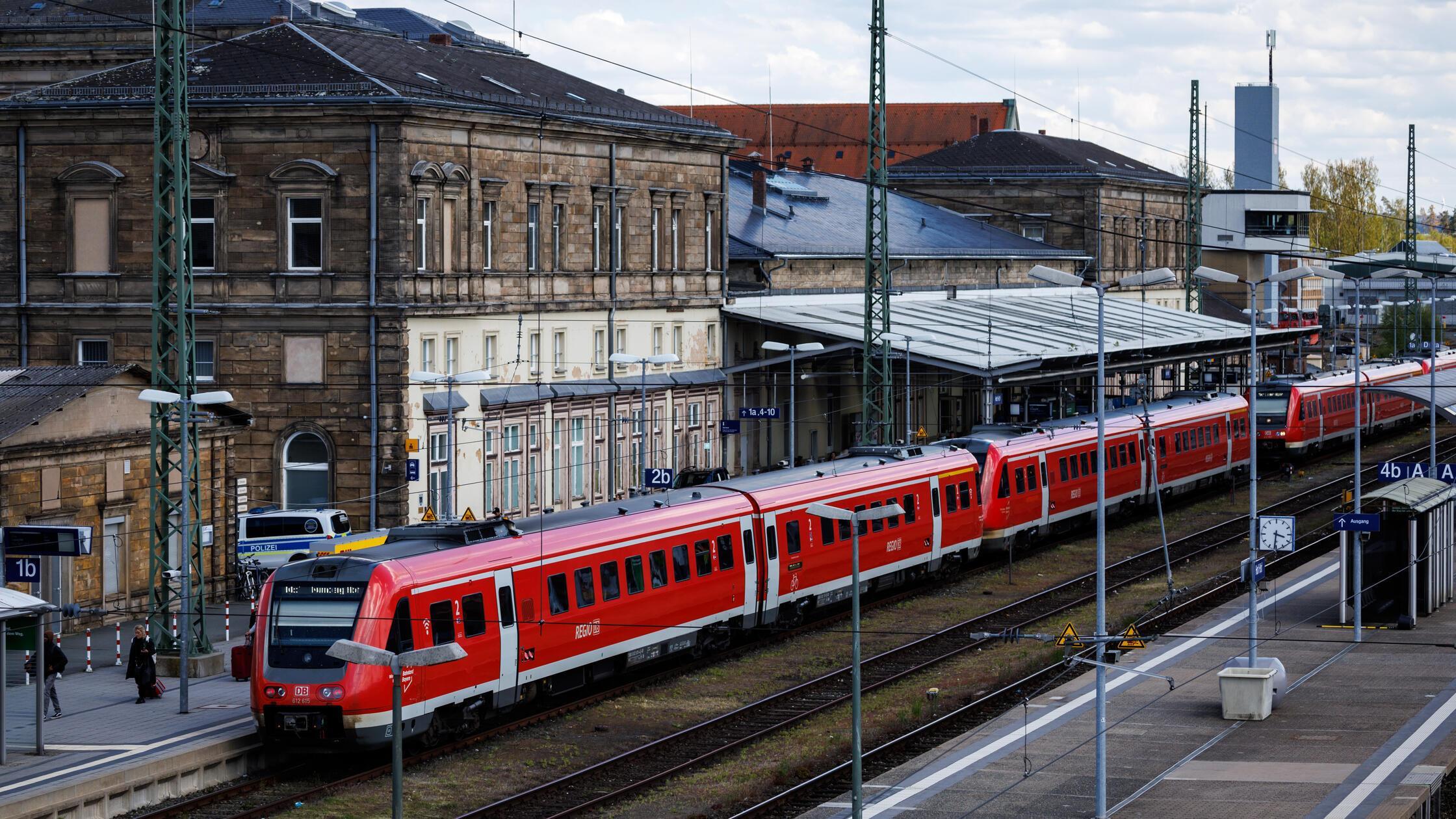 Bahnhof der Stadt Hof