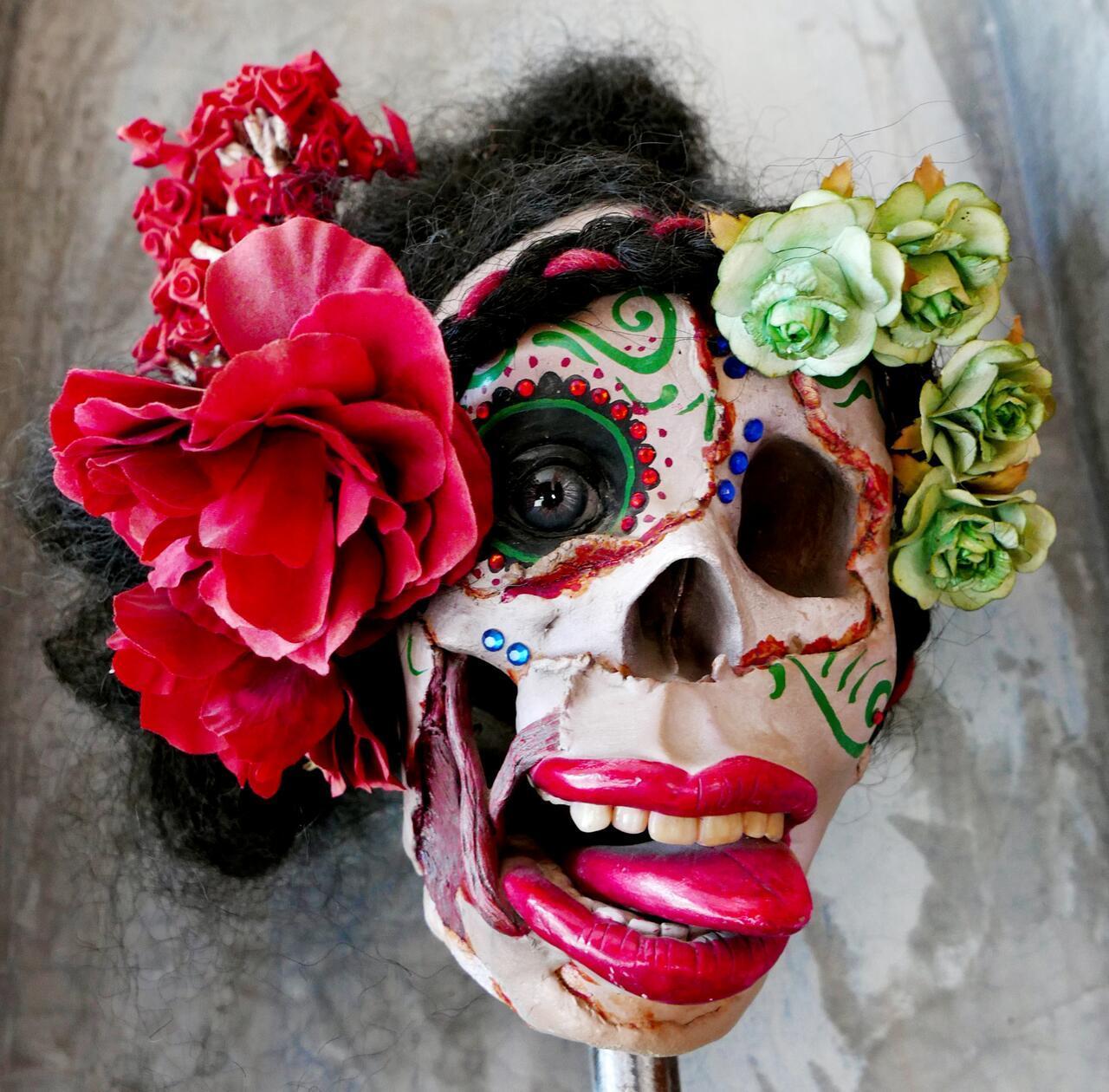 Eine Maske in Todos Santos.