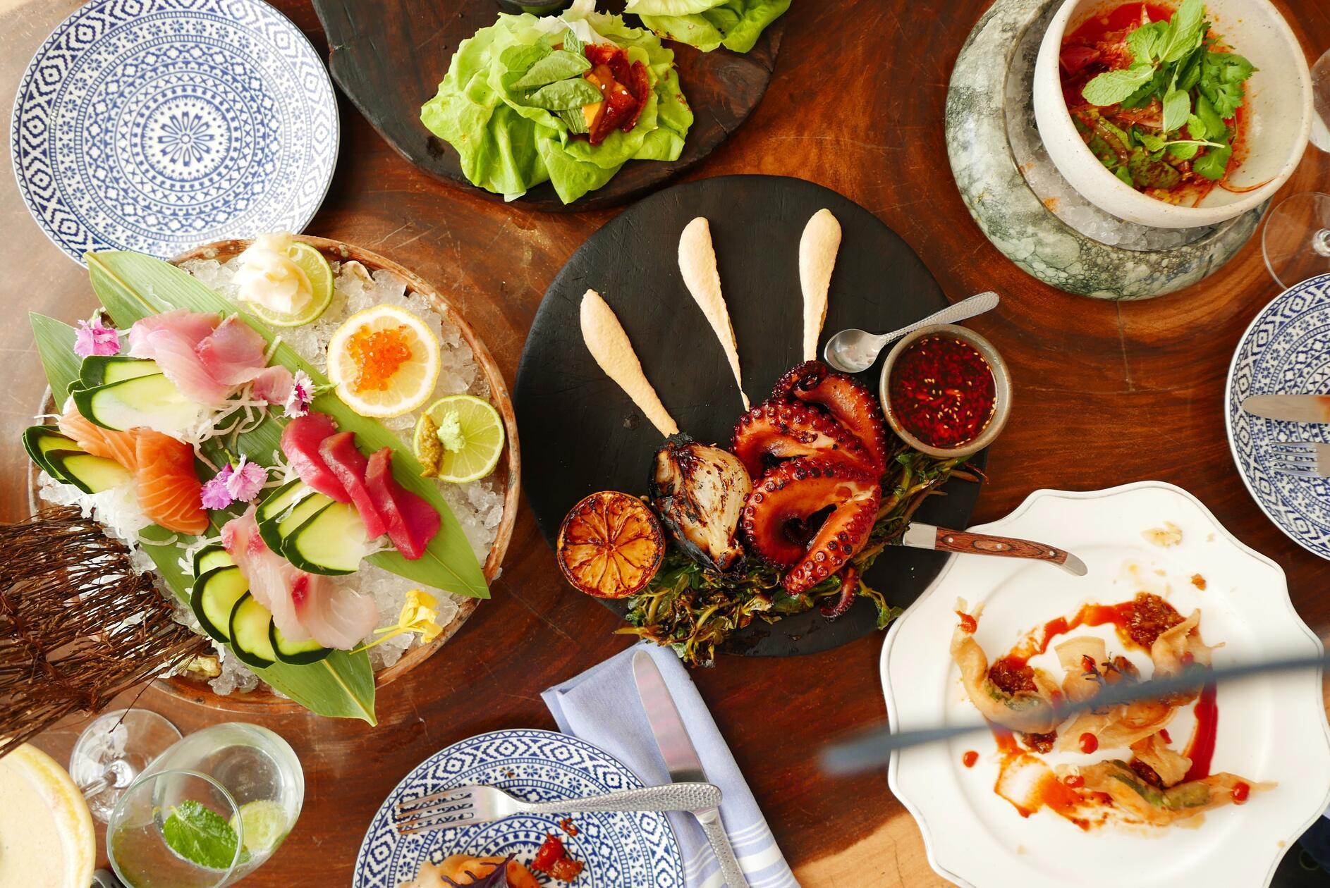 Hier eine Auswahl an Gerichten im El Huerto.