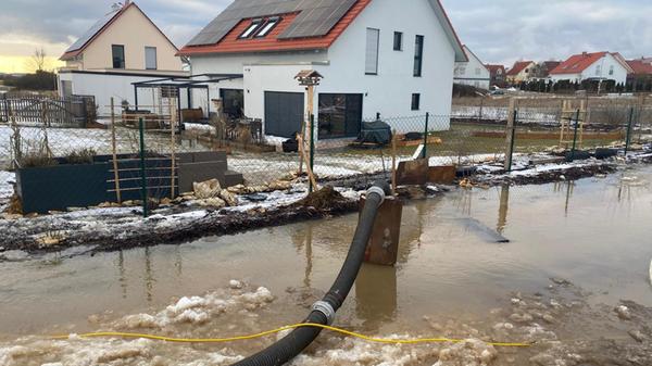 Feuerwehr-Einsatz wegen Schneeschmelze