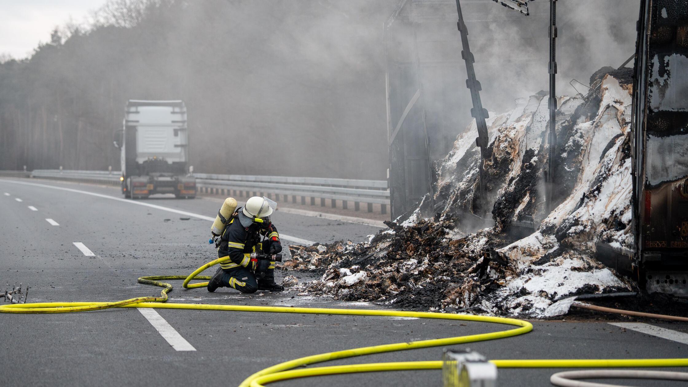 Auf der A3 bei Heßdorf (Landkreis Erlangen-Höchsta