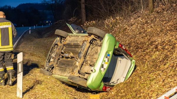Auf der Kreisstraße LIF16 zwischen Uetzing und Stu