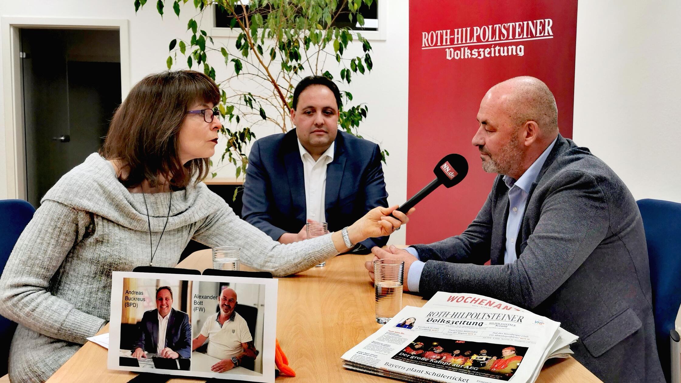 Video-Doppelinterview Bürgermeisterwahl Roth