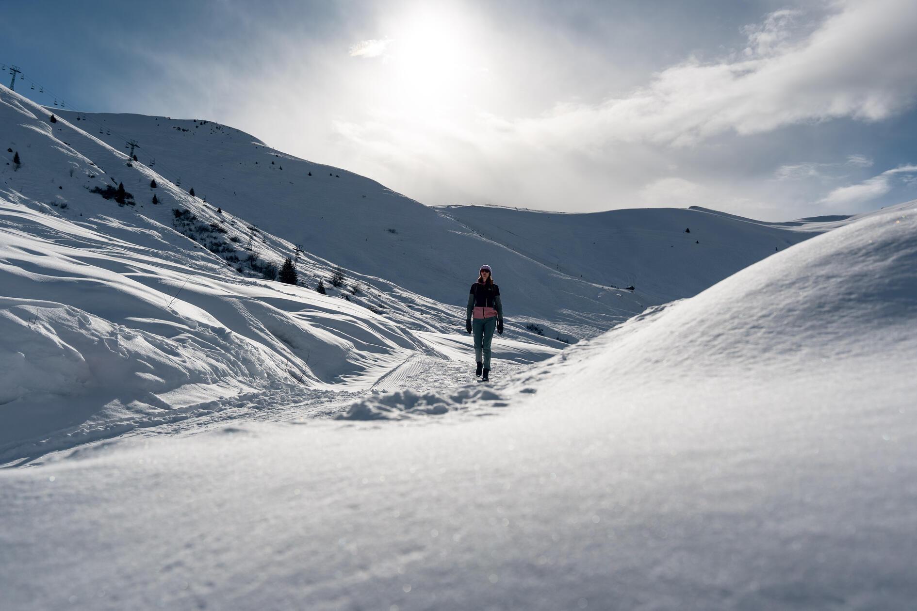 Herrliche Schneelandschaften auf der Via Mundaun.