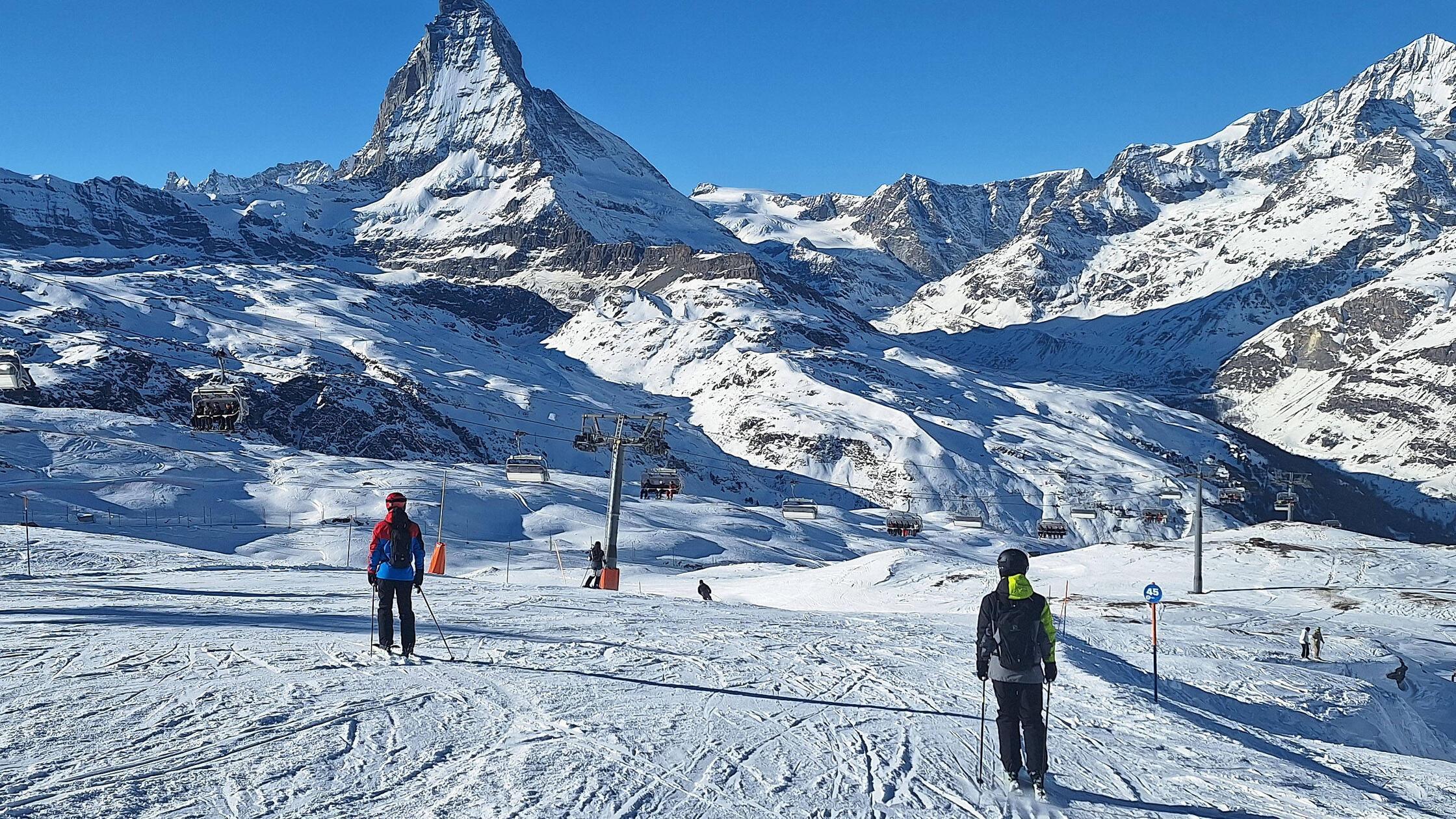 Zermatt, Matterhorn Themenbild - Skifahren, Skifah