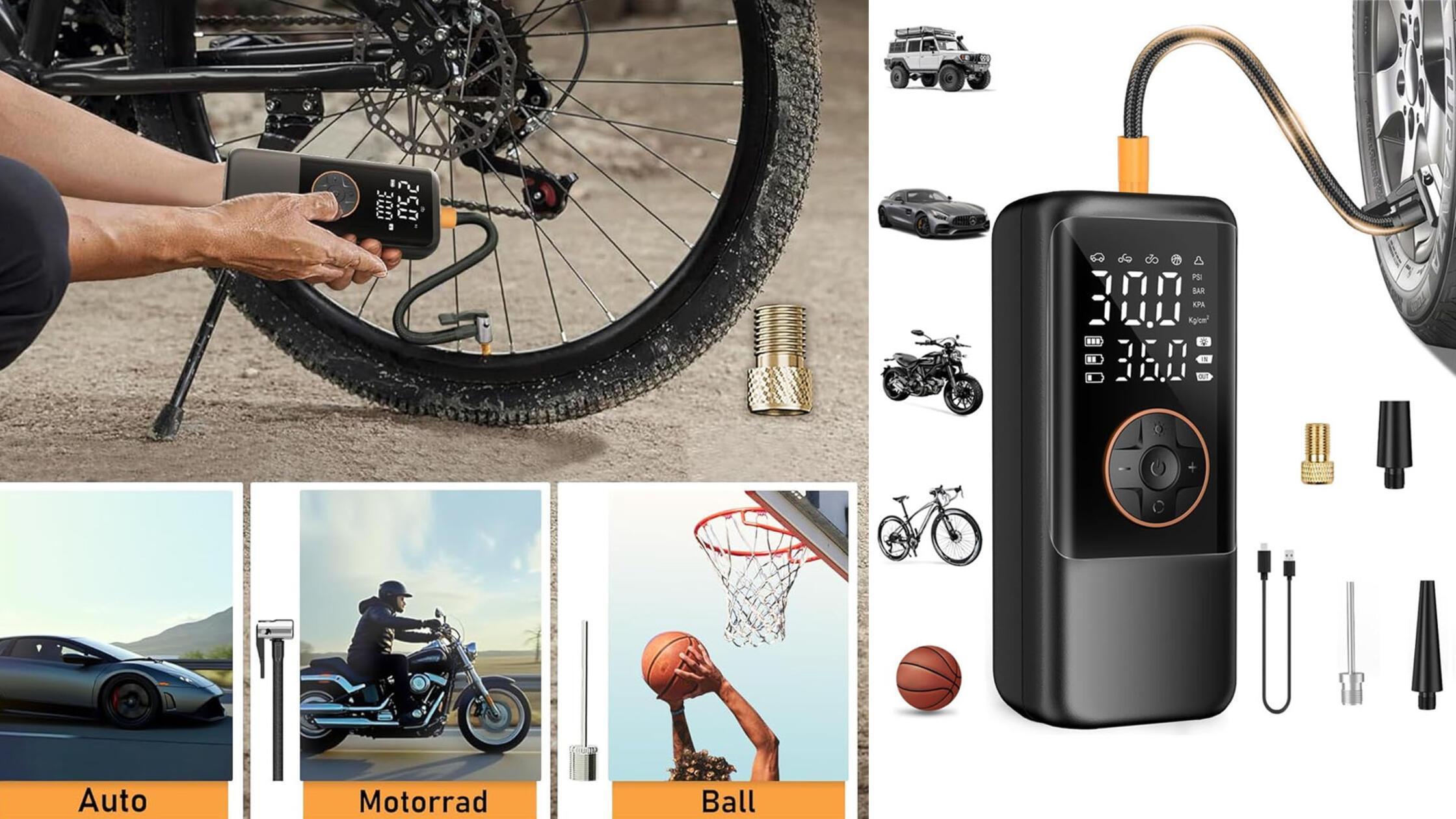 Kompressor Akku Luftpumpe 16Ah Akku