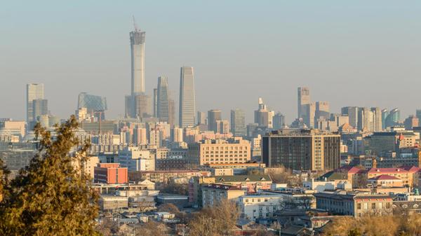 A panorama of the city from the Beihai East Gate h