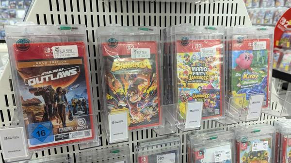 Nintendo Switch 2 Top-Spiele Regal