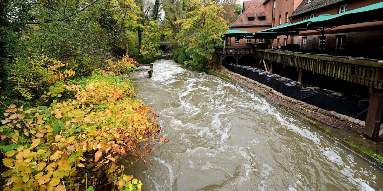 Flood protection measures: Pegnitz water level rises significantly due to ...