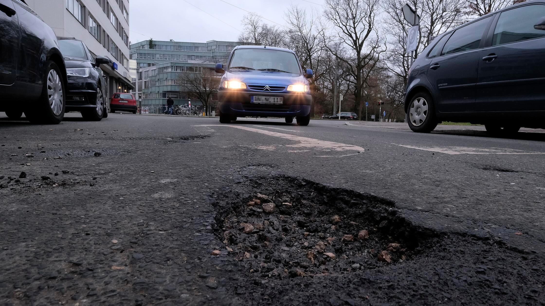 Schlaglöcher Stadtpark