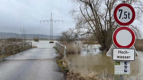 Steigende Pegel sind auch an der Altmuehl im Landk