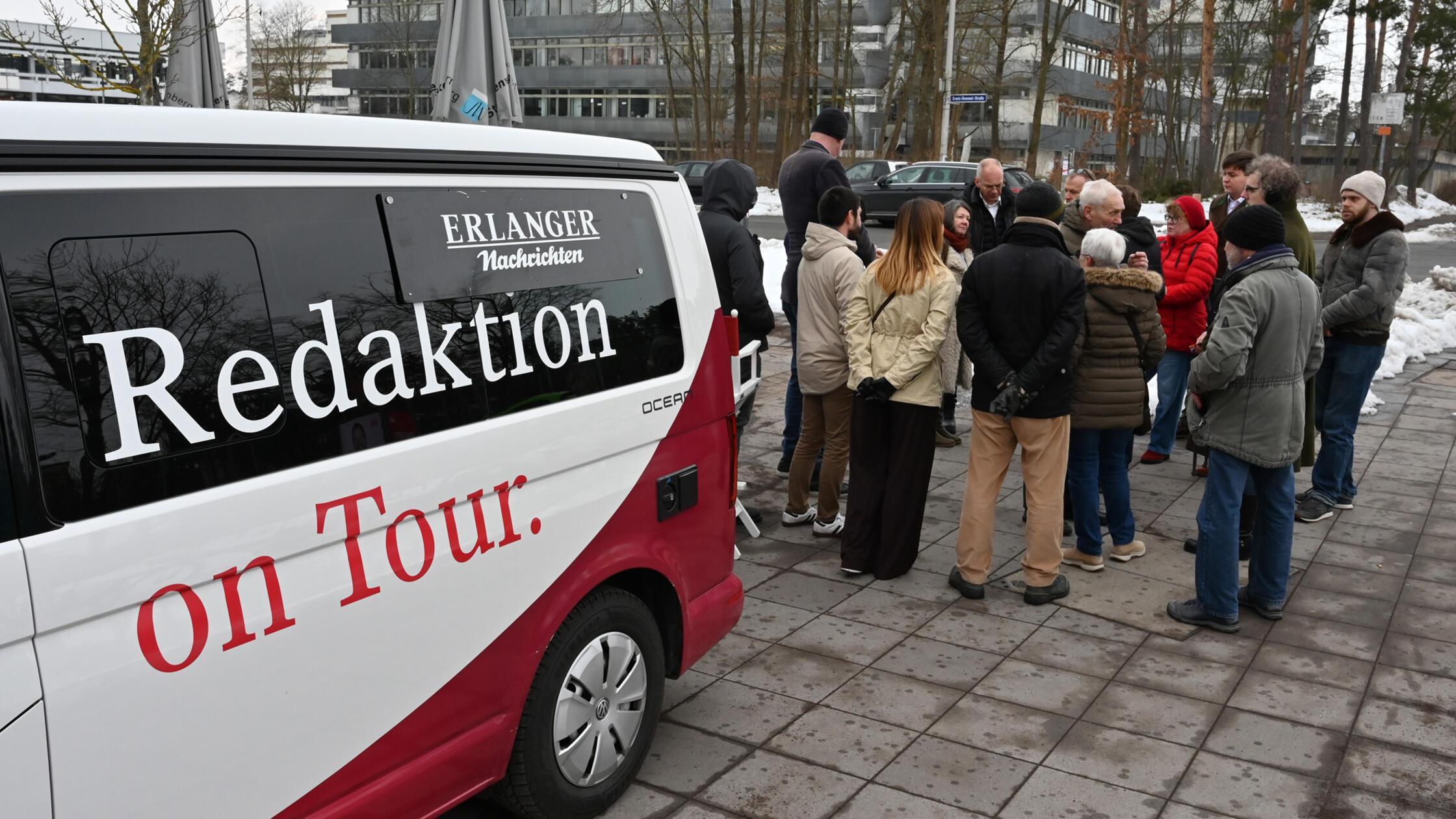 Der Redaktionsbus war am Café Südblick, wo mit Stu