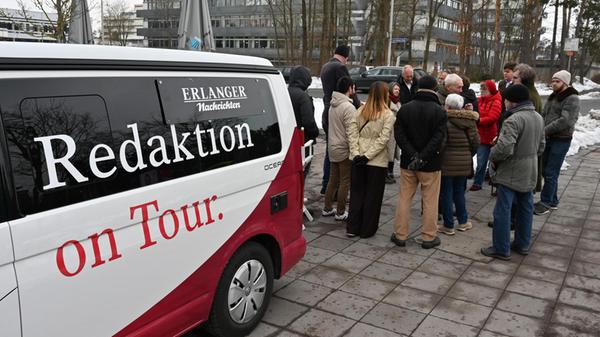 Der Redaktionsbus war am Café Südblick, wo mit Stu