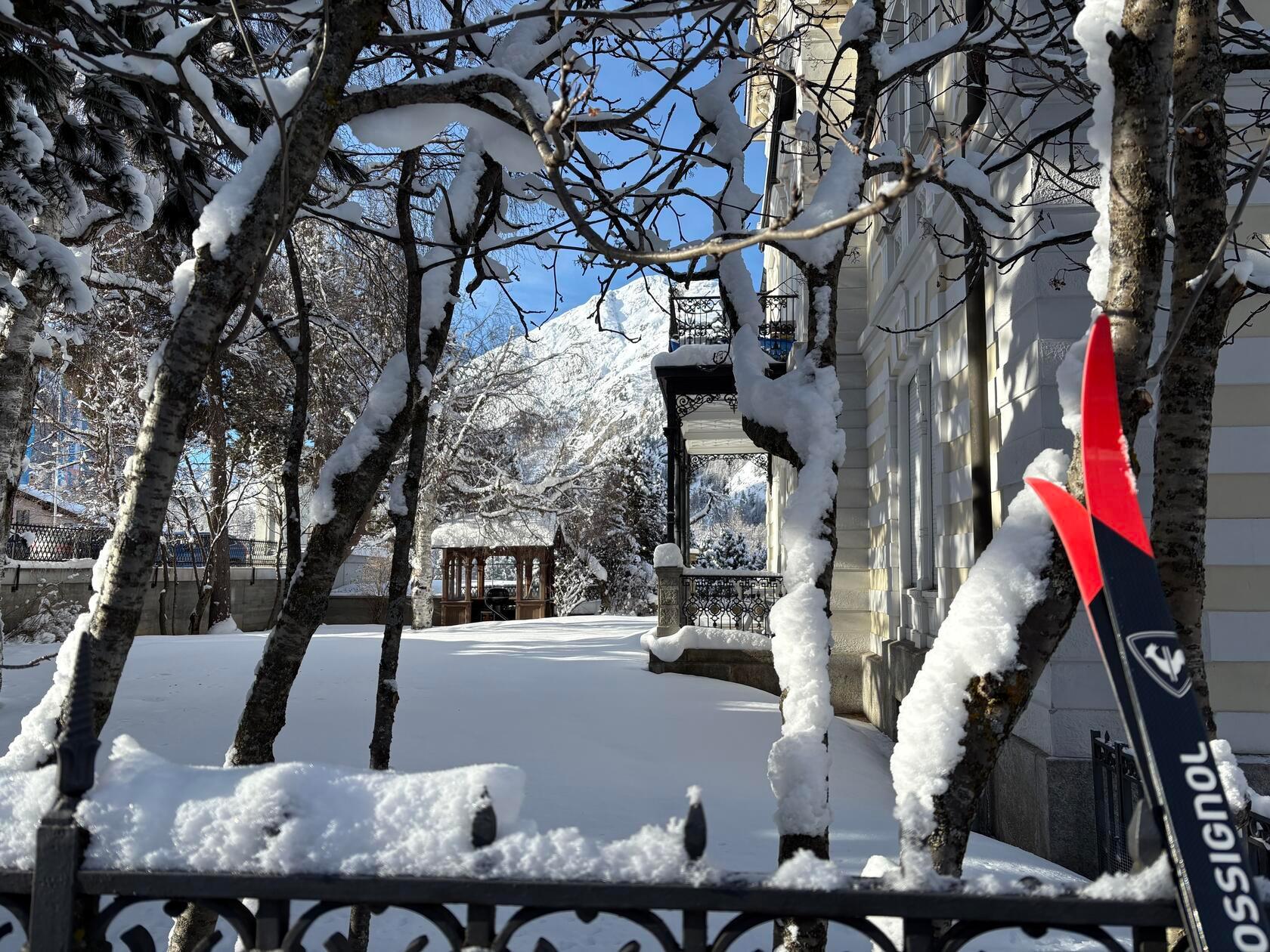 Idyll hinterm Gartenzaun in Pontresina.