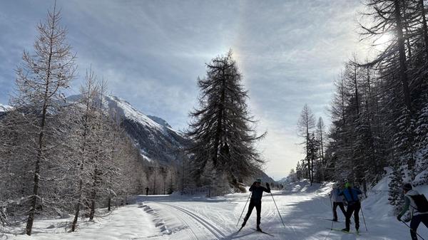Weißes Glück: Langlaufloipen zwischen Pontresina und Samedan