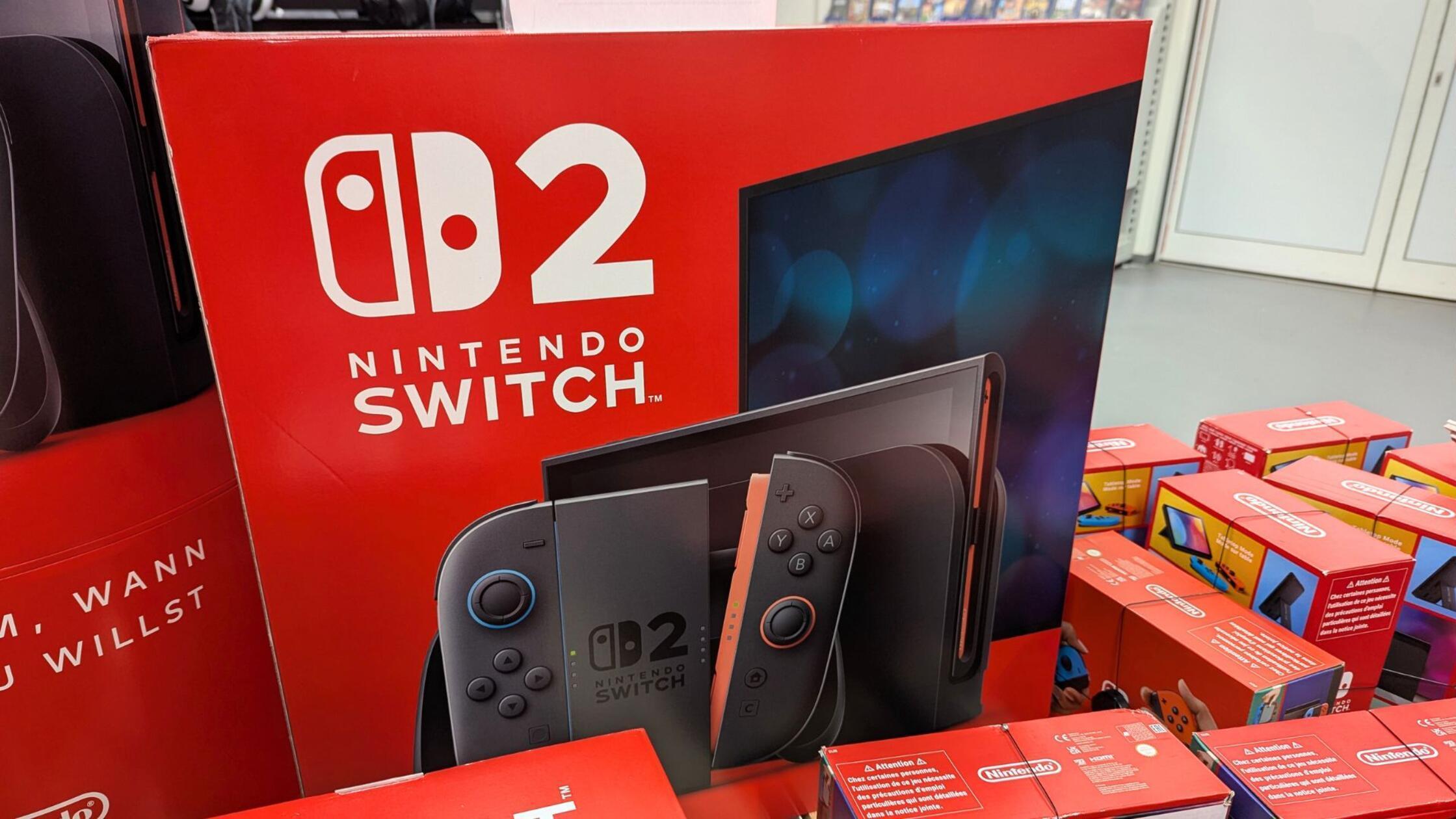 Nintendo Switch 2 Kartons Händler