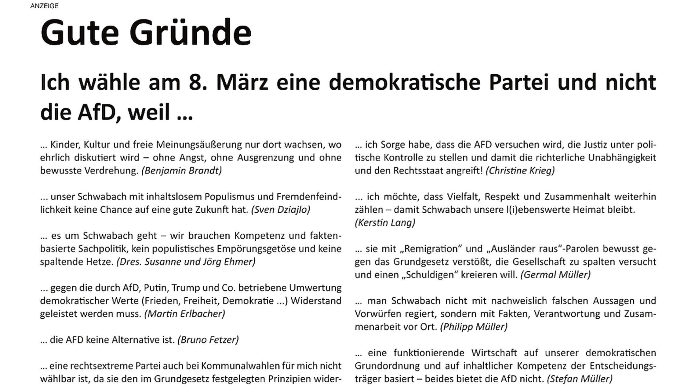 Anti-AfD-Anzeige Jörg Ehmer