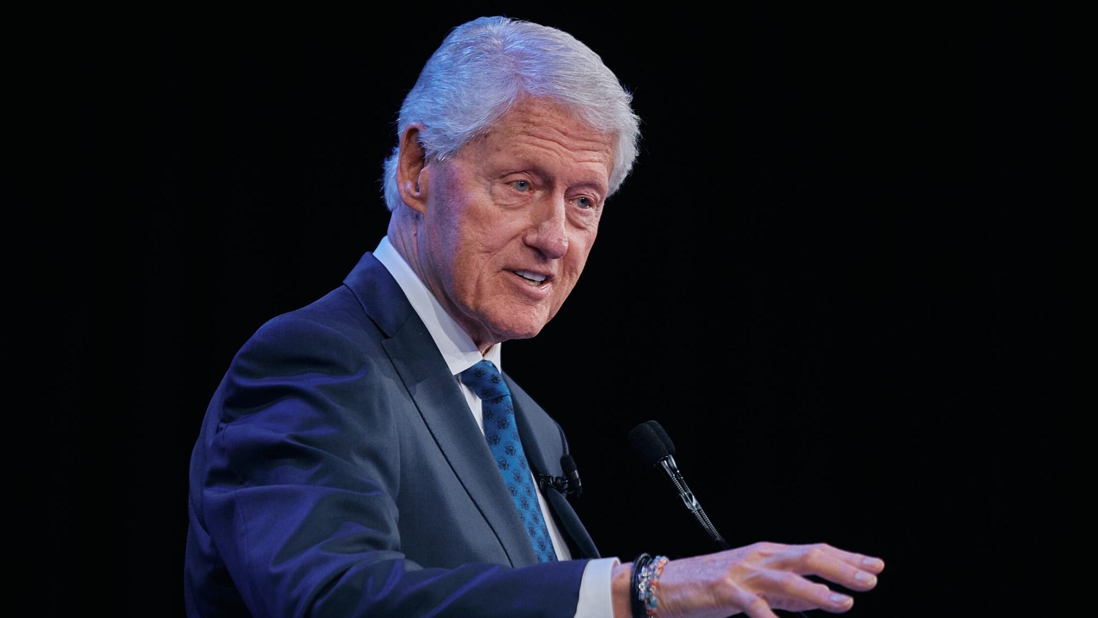 Der ehemalige US-Präsident Bill Clinton spricht wä