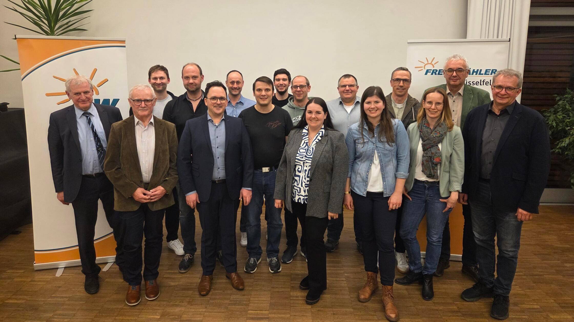 Das Team der FWG Schlüsselfeld und ihre Unterstütz