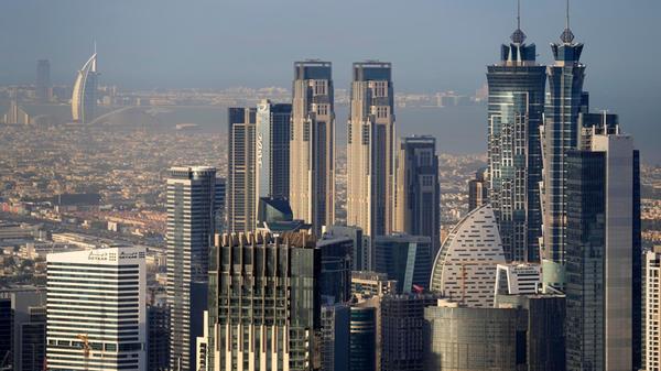 Die Skyline von Dubai