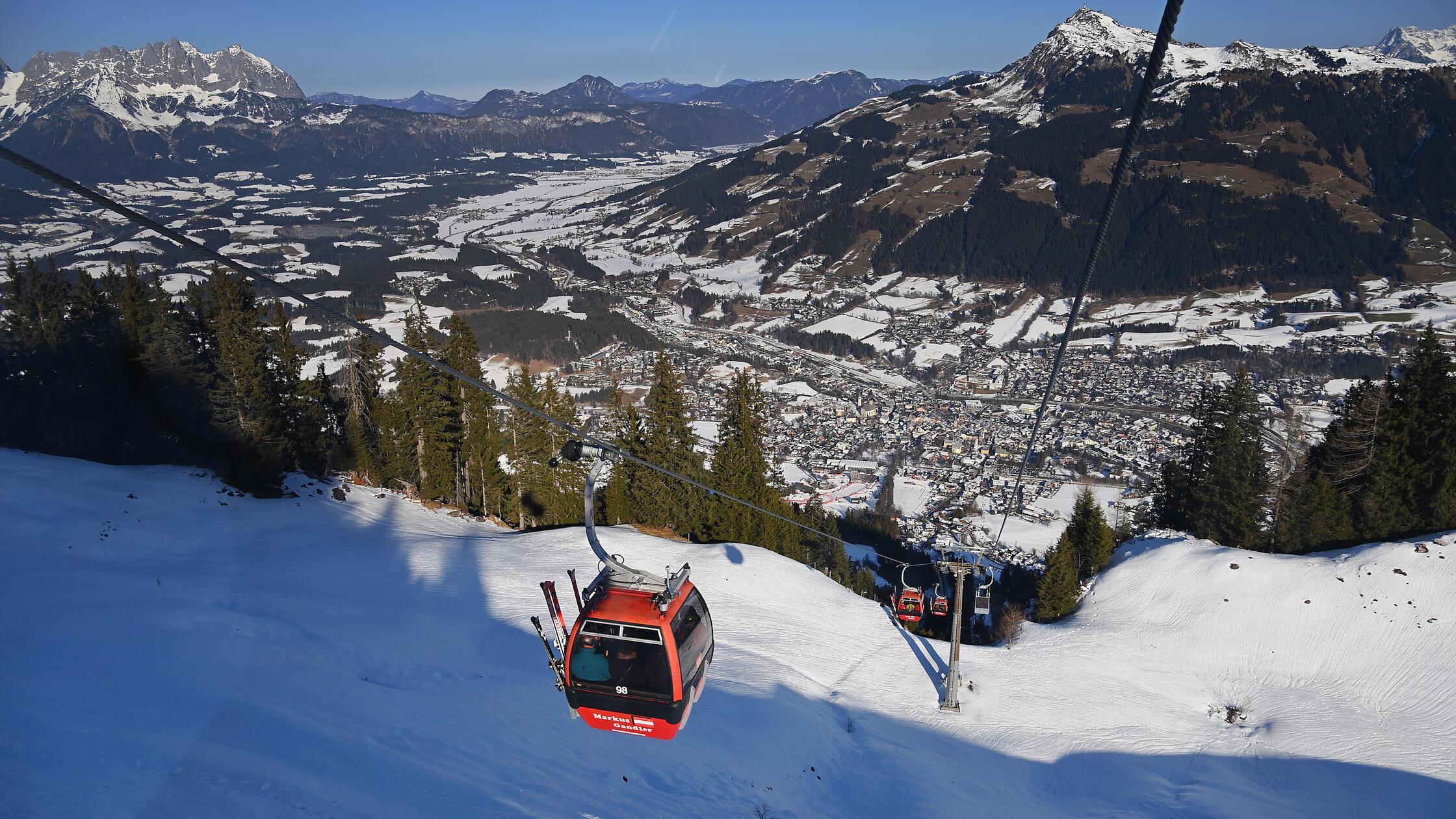 Skigebiet Hahnenkamm in Kitzbuehel