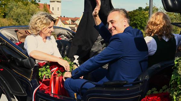 Astrid Freudenstein, CSU und Thomas Burger, SPD -