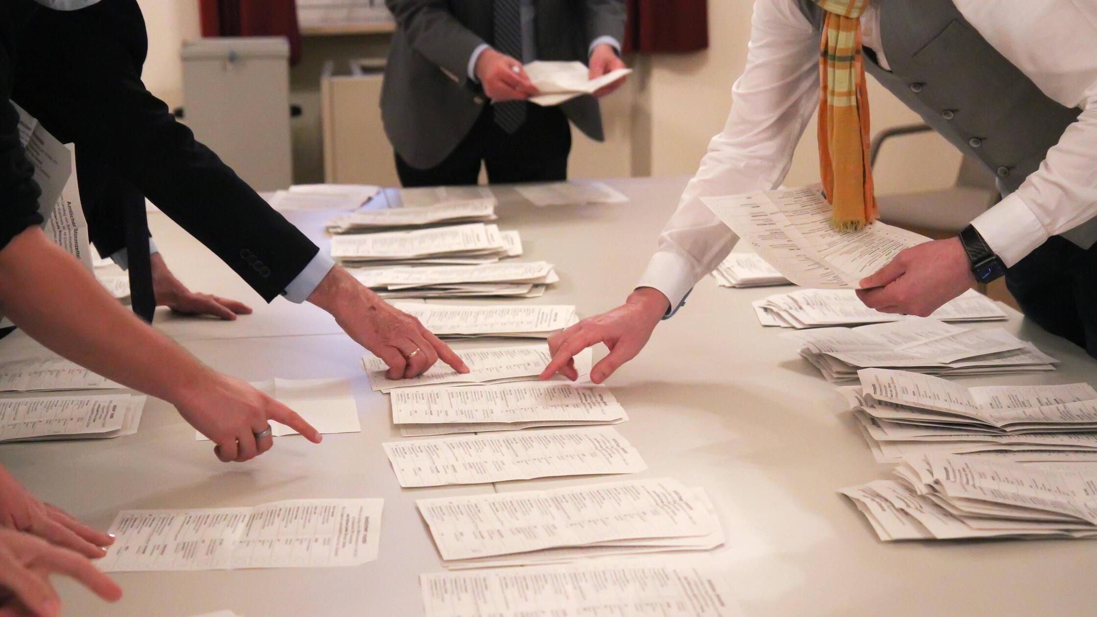 Winden Themenbild - Stimmenauszählung, Landtagswah