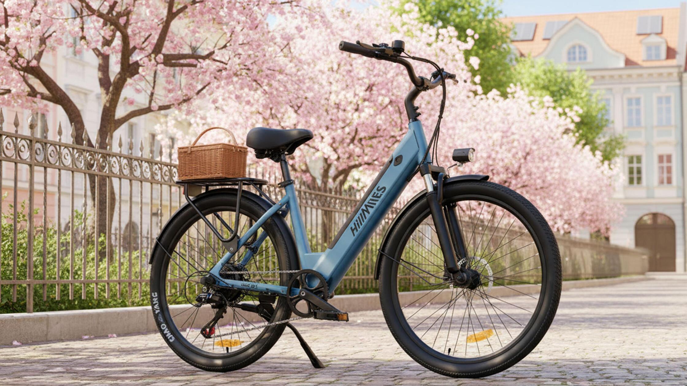 100-km-E-Bike MileCity 1 Blau