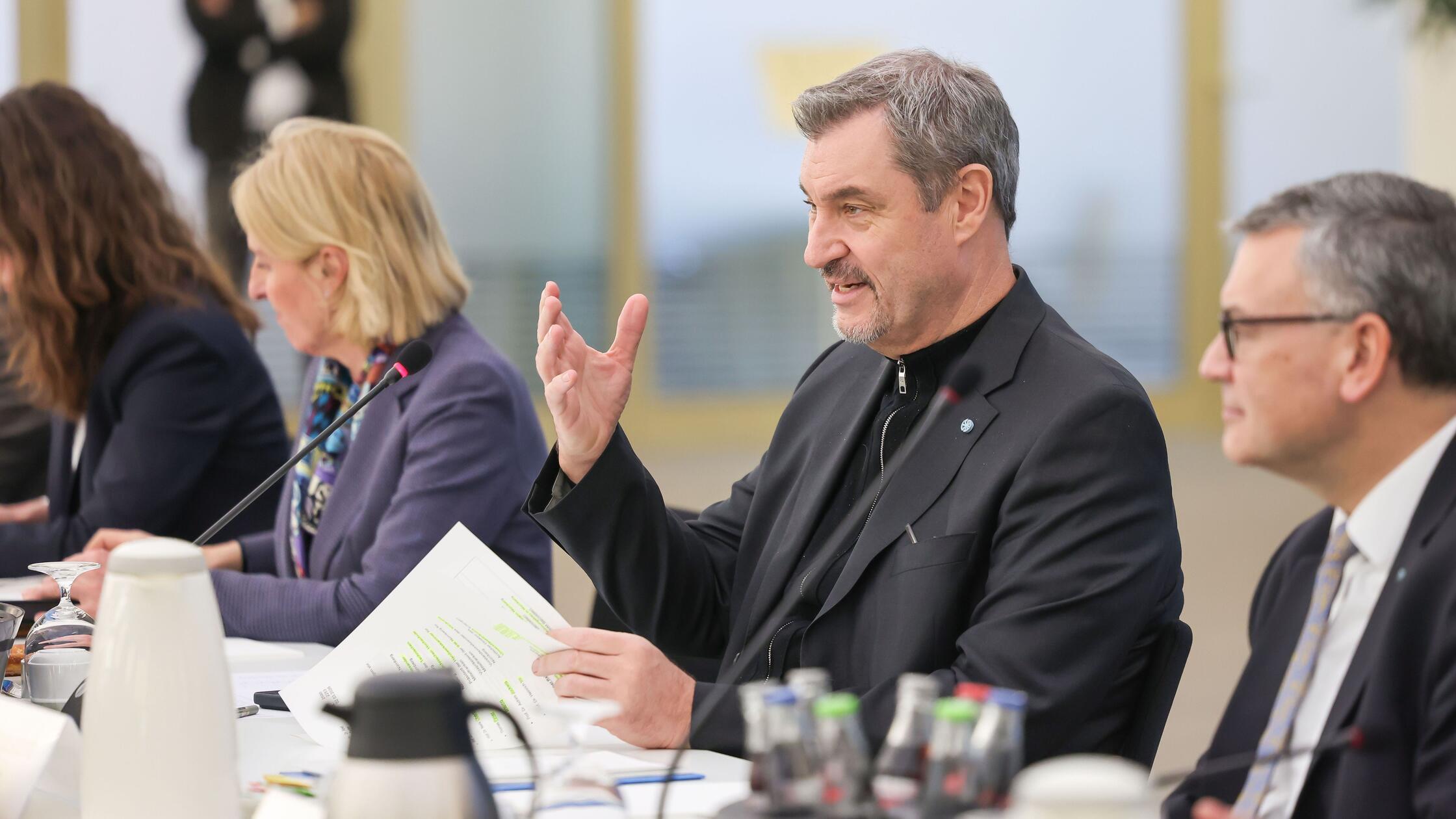 03.03.2026, Bayern, Nürnberg: Markus Söder (CSU, 2