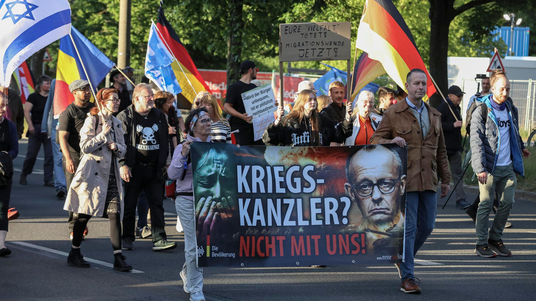 19.05.2025, Montagsdemonstration, Nürnberg: Nach d