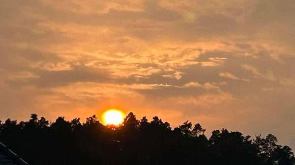 Sonnenuntergang in Rothaurach gesehen von unserem Leser.