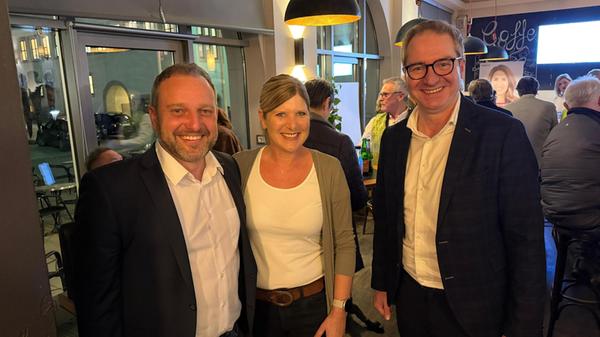 Stefan Heß mit Ehefrau Martina und Markus Ochsenkü