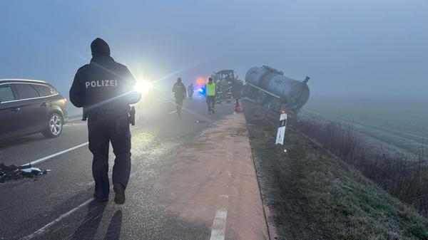 Auf der B470 hat sich am Montagmorgen (09.03.2026)