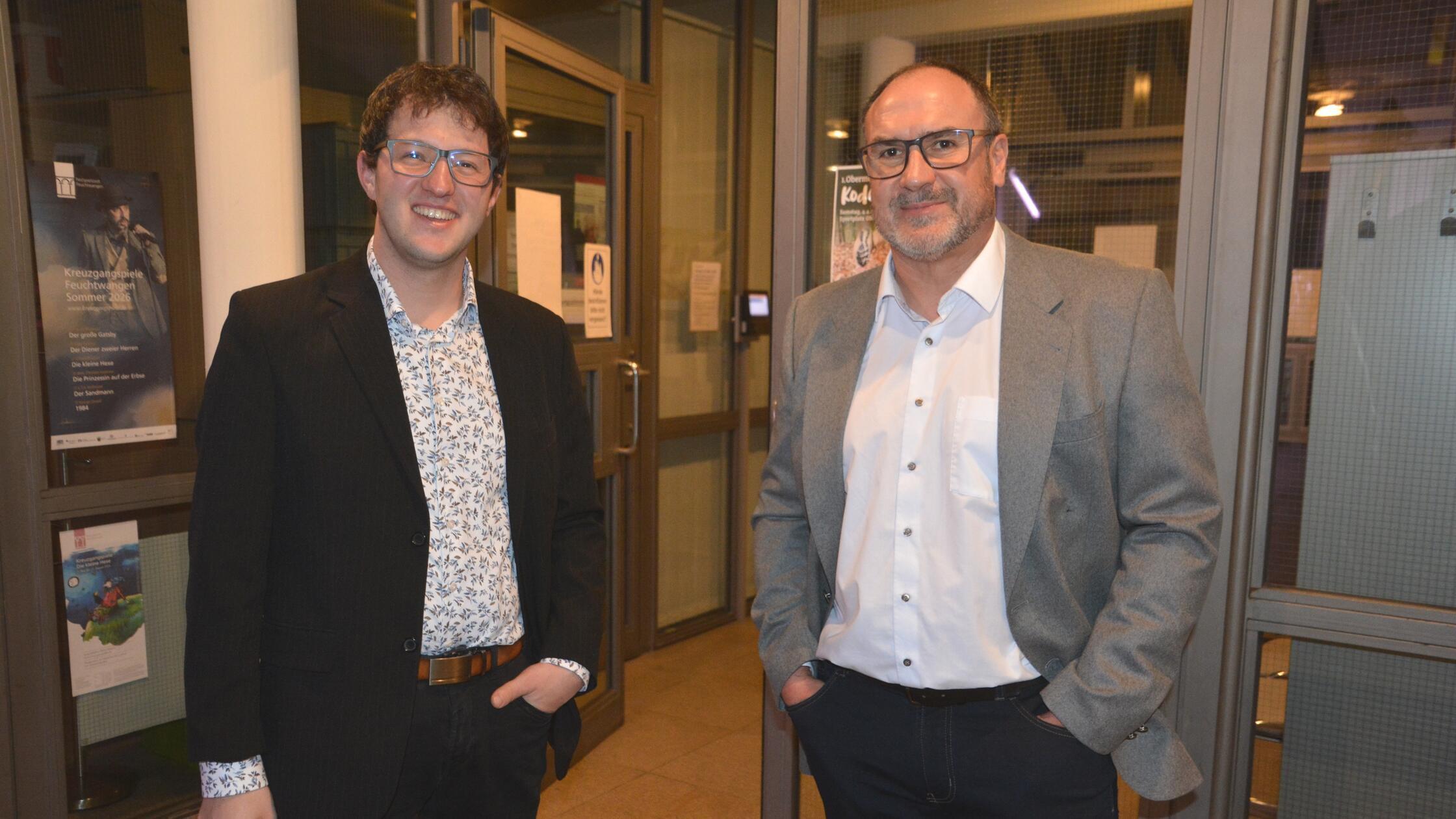 Die beiden Herausforderer, Jörg Edelmann (links) u