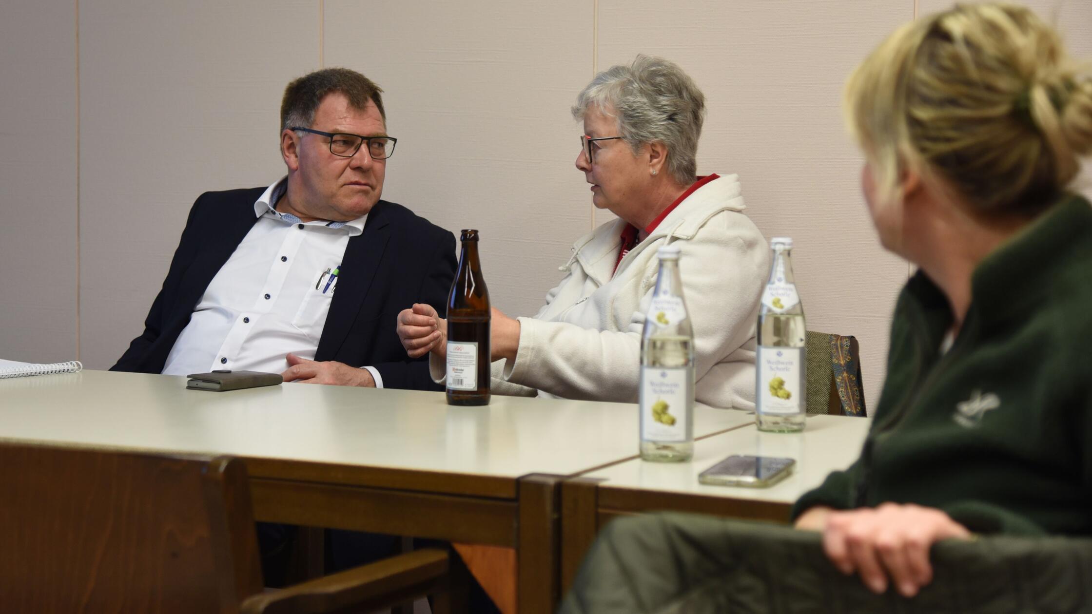 Alter und neuer Bürgermeister Edmund Ulm im Gesprä