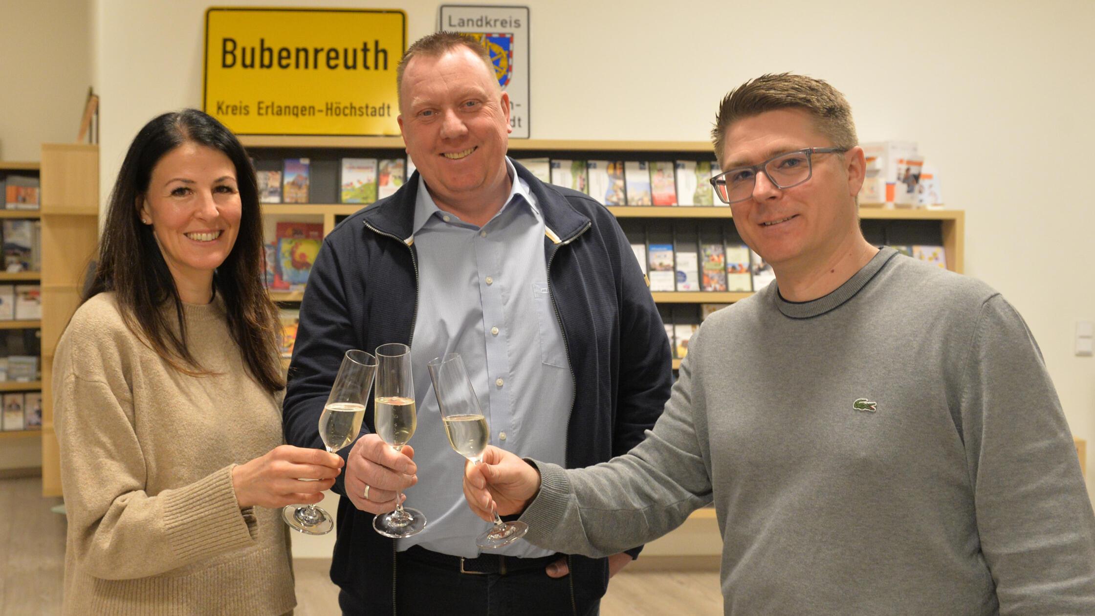 Allen Grund zum Strahlen hat Bubenreuths alter und