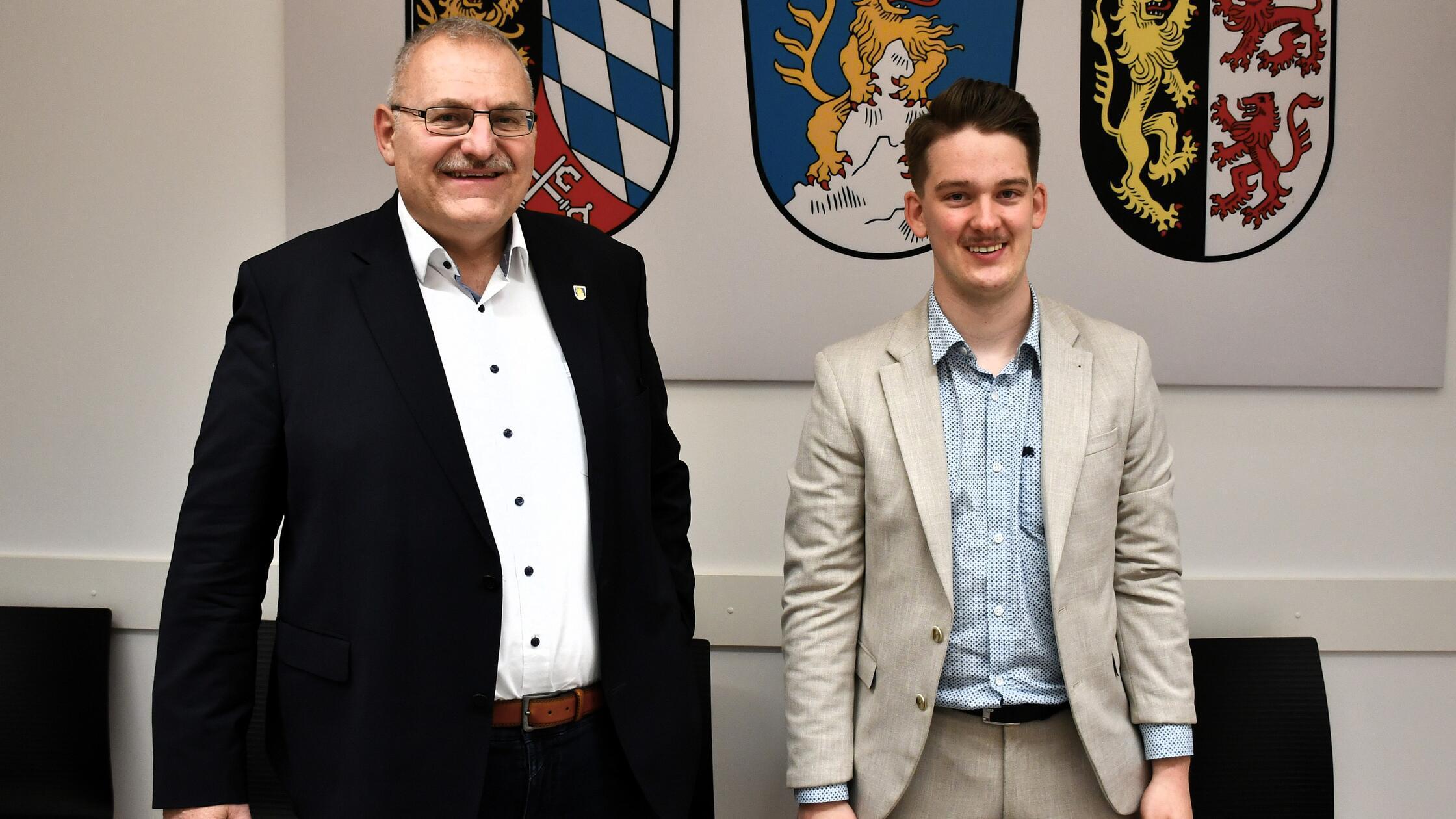 Amtsinhaber Christian Graf (links) und sein Mitbew