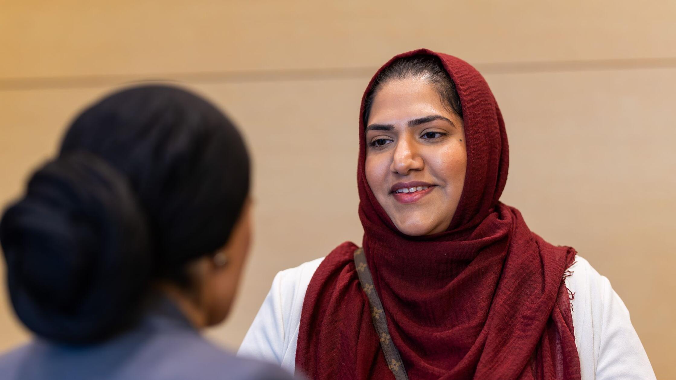 Humaira Waseem steht nach der Urteilsverkündung im