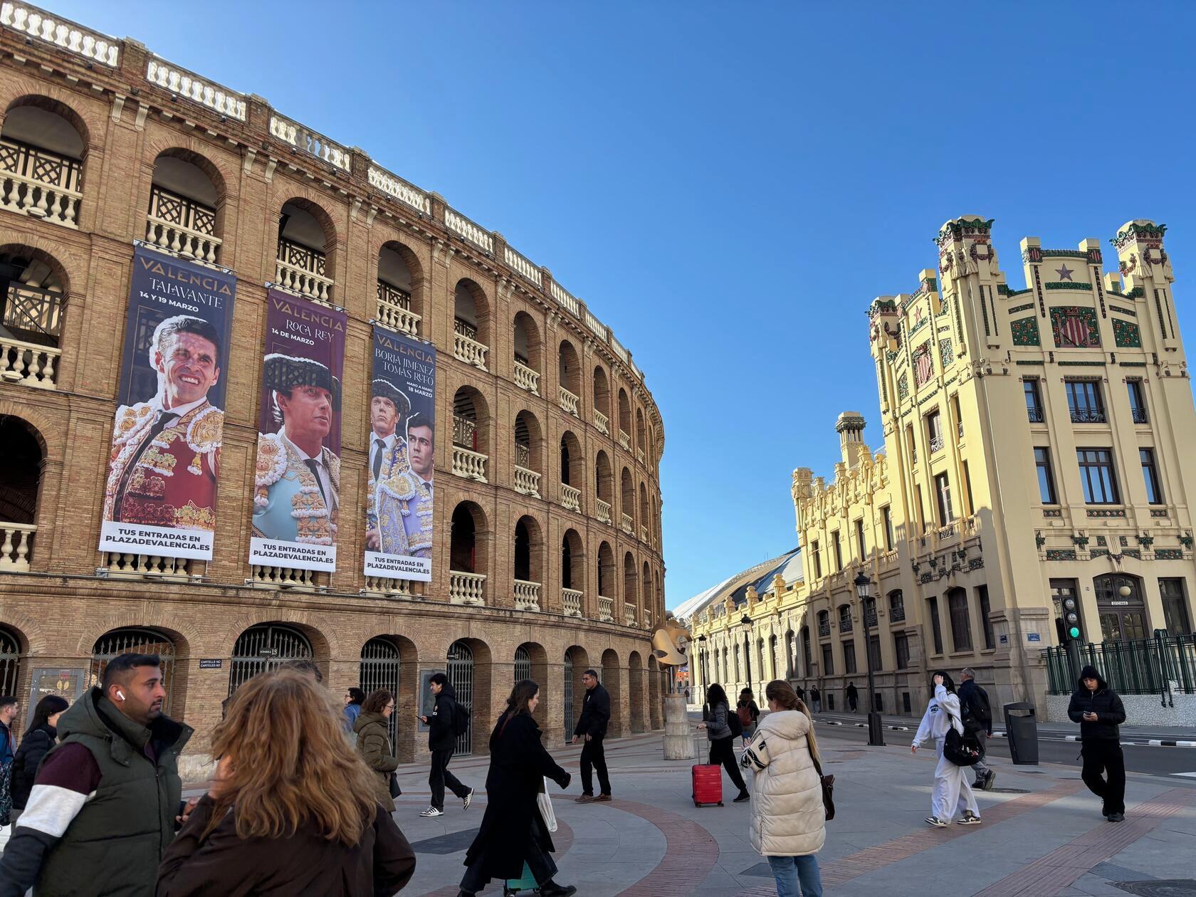 Auch eine Stierkampfarena gibt es noch in Valencia, doch diese wird nur wenige Male im Jahr für echte Stierkämpfe genutzt.