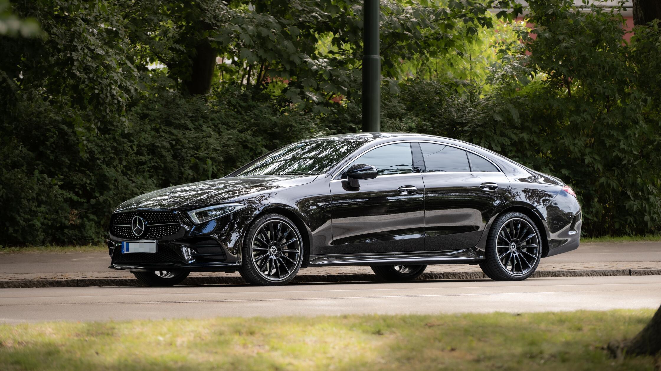 Malmö, Sweden - July 09 2022: Black 2019 Mercedes 