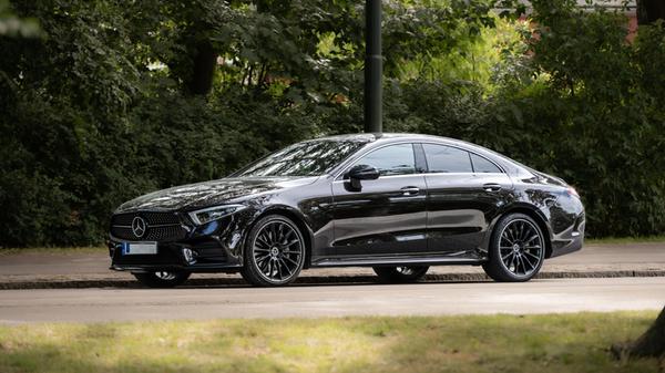 Malmö, Sweden - July 09 2022: Black 2019 Mercedes