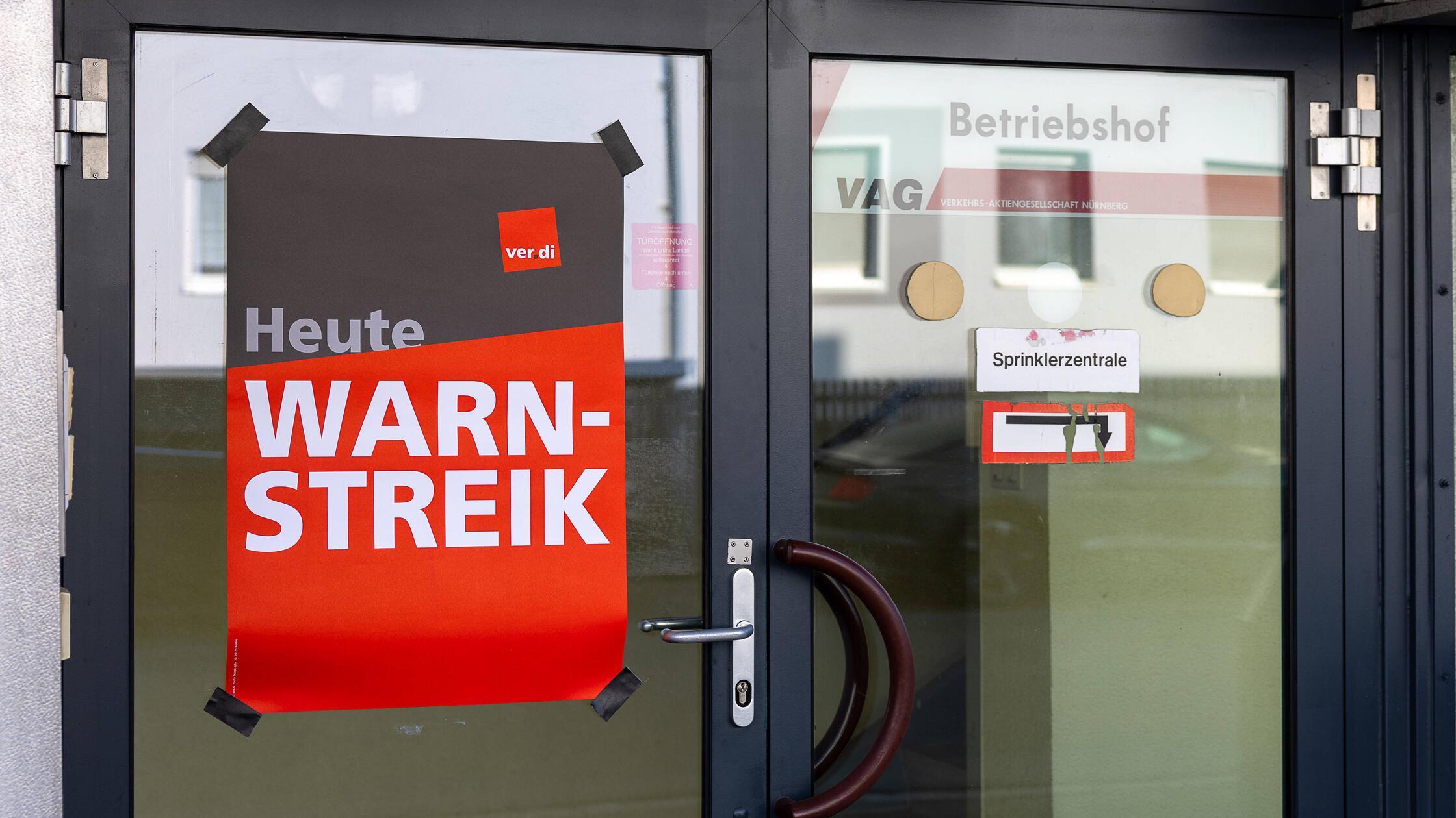 Warnstreik der Gewerkschaft Verdi im öffentlichen 