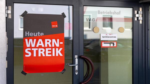 Warnstreik der Gewerkschaft Verdi im öffentlichen