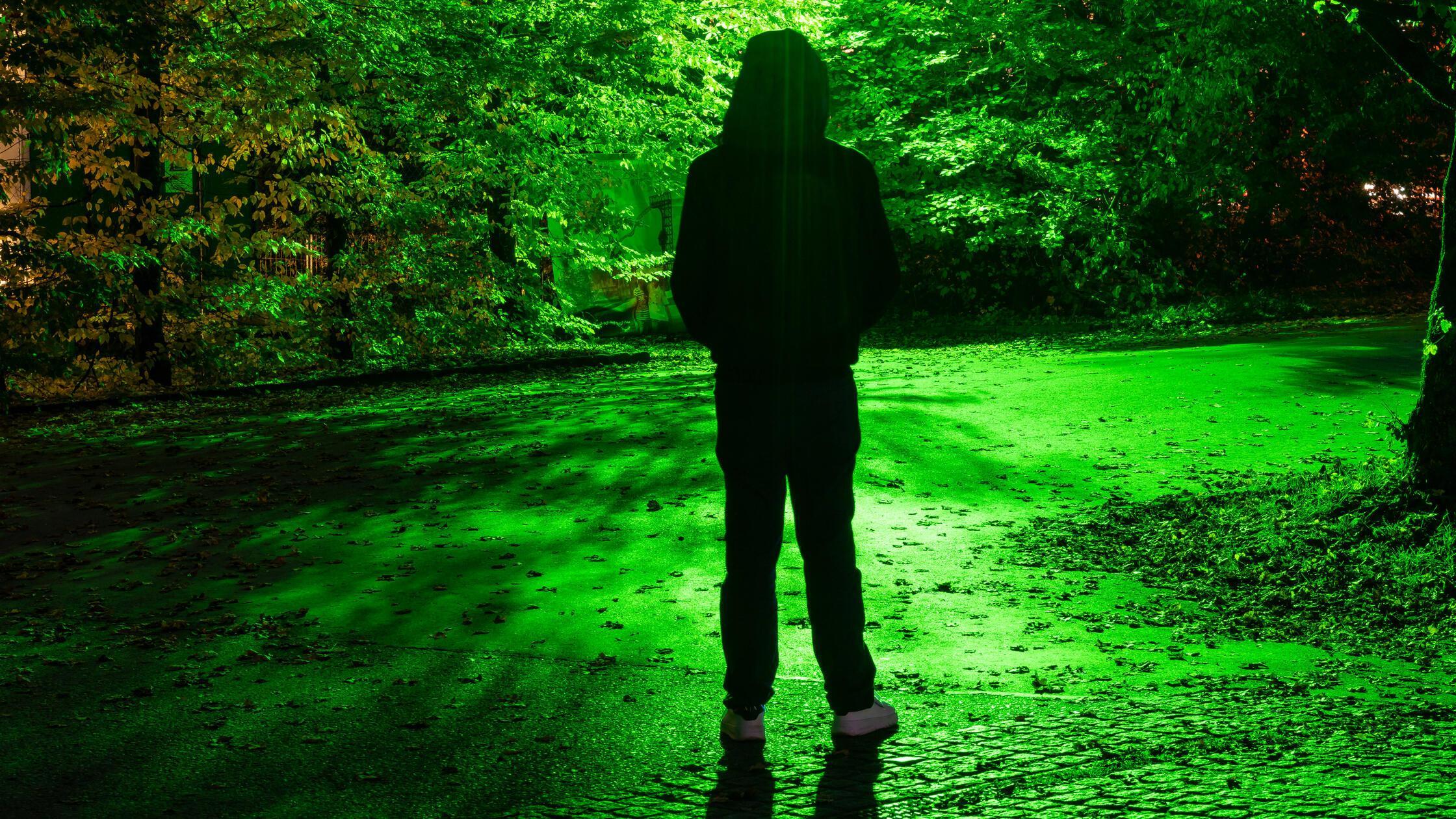 Bavaria, Germany - October 17, 2025: A man stands 