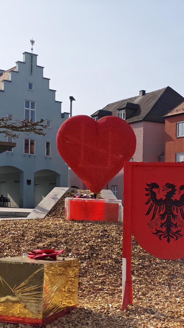 Neumarkt ist eine "Stadt mit Herz", fotografiert von unserem Leser Fritz Etzold.