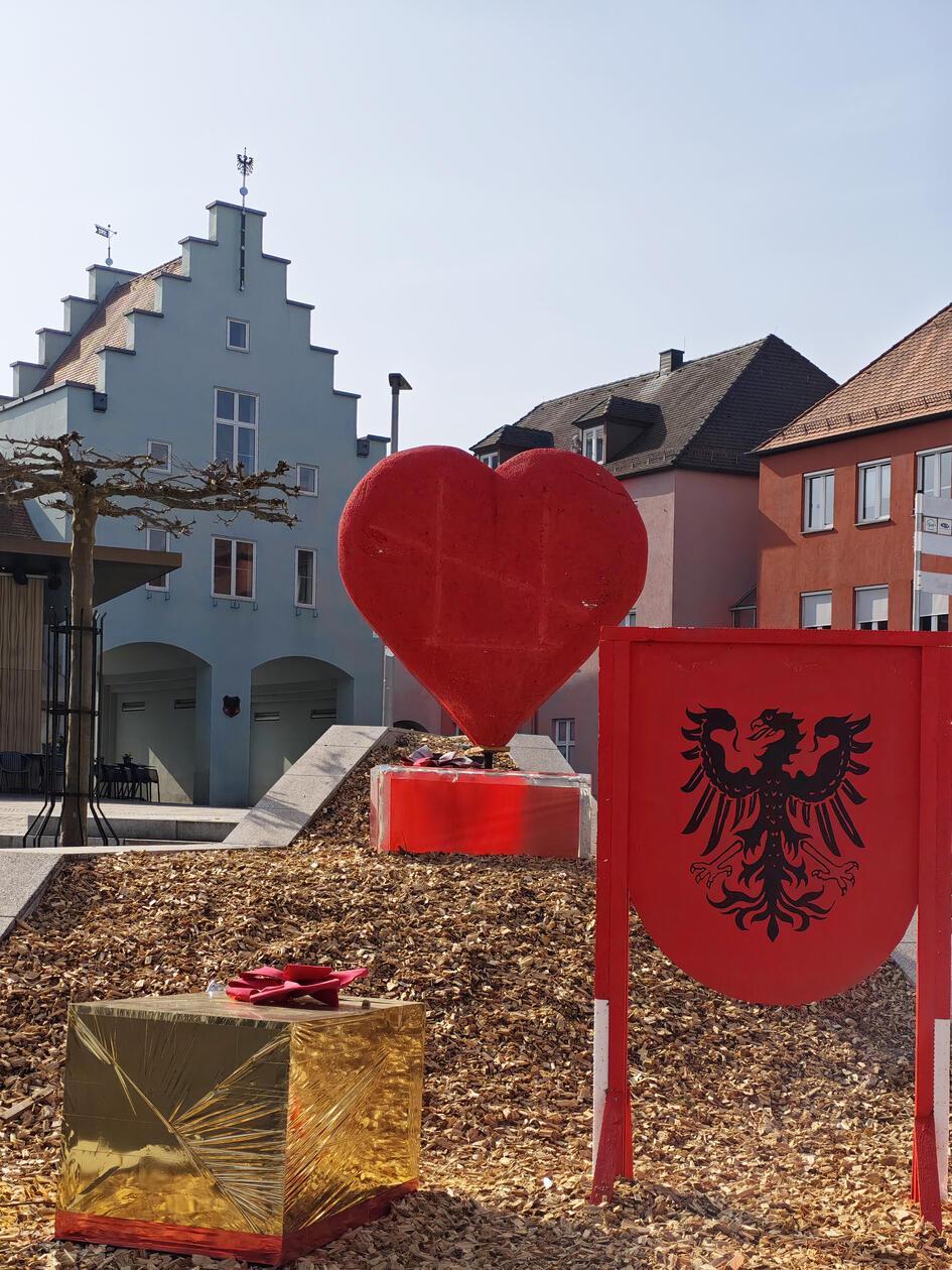 Neumarkt ist eine "Stadt mit Herz", fotografiert von unserem Leser Fritz Etzold.